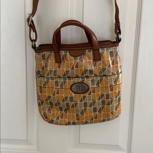 Fossil - Key-Per Wax Coated Canvas Cross-Body